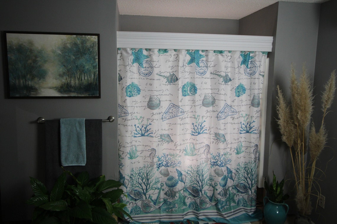 Window Treatment for Bathroom Custom Window Treatment Shower Etsy