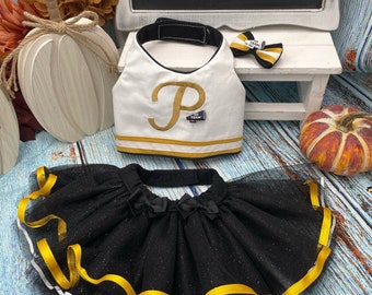 Cheerleader Dog Dress/ Football Dog Dress/ Team Football Dog Dress/ Fall Dog Dress