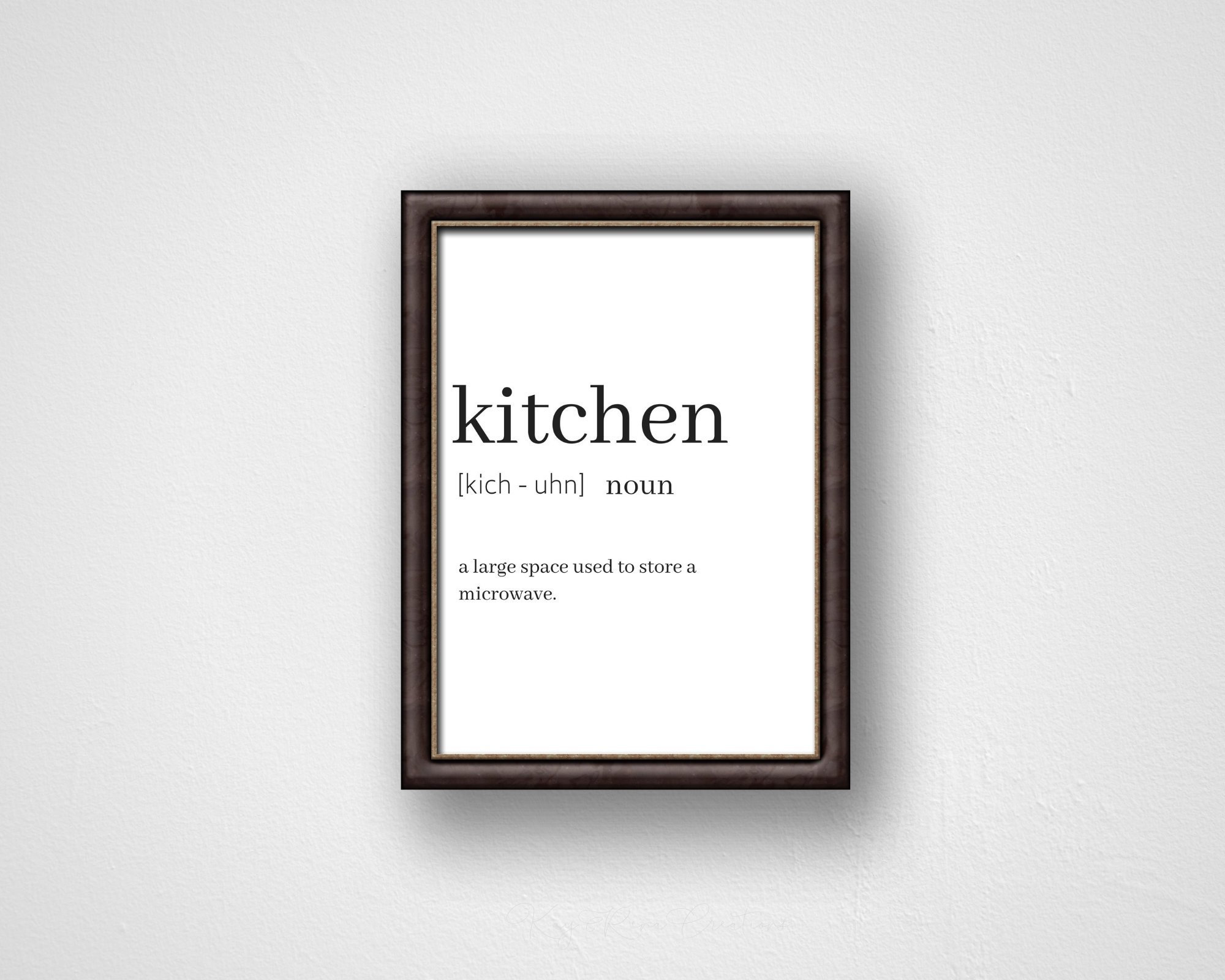 Funny Quote Kitchen Wall Art Humorous Wall Decor Inspirational Etsy