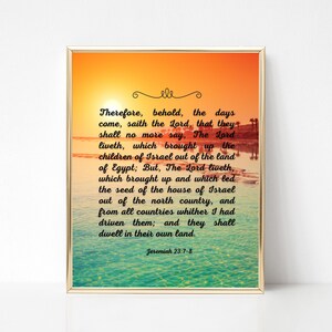 Hebrew Israelite Wall Art Second Exodus Prophecy Giclee Fine Art Print Hebrew Israelite Decor Sunrise Over Dead Sea Yasharal Biblical Art