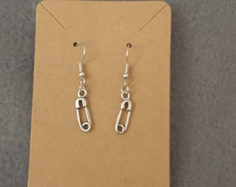 Boucles d'oreilles pendantes épingles à nourrice