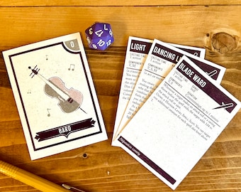 2024 Bard Spell Cards DnD 5.5e, Level 0-9 Spells, Board Games Lover Gift, Dungeons And Dragons Gift, Game Night Gift, Ttrpg Accessories
