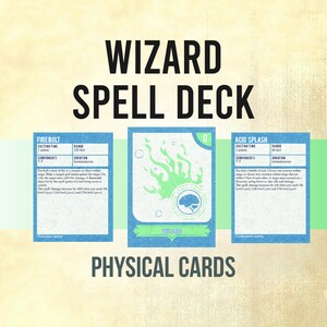 336 D&D Magier Zauberkarten, Dungeons And Dragons Zubehör, DnD Anfänger Geschenk, DnD Ressourcen, Zauber Referenz, Physische D & D Karten ~ Stufe 9