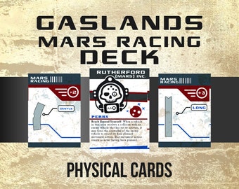 16 Gaslands Mars Racing Cards, Geek Gift For Gamers, Tabletop Game Aid, Gaslands Accessories, Unusual Dad Gift, Vehicle Battle Cards