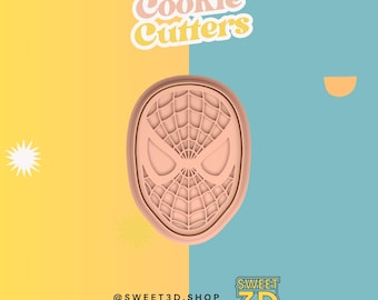 Amazing Spiderman Cookie Cutter Set - 3D Printed Cookie Cutter - Fondant - Icing - Kitchen - Embosser