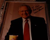 DAVE THOMAS WENDY 39 S Founder 8 X 10 Color Signed Photograph No Verified Authenticity