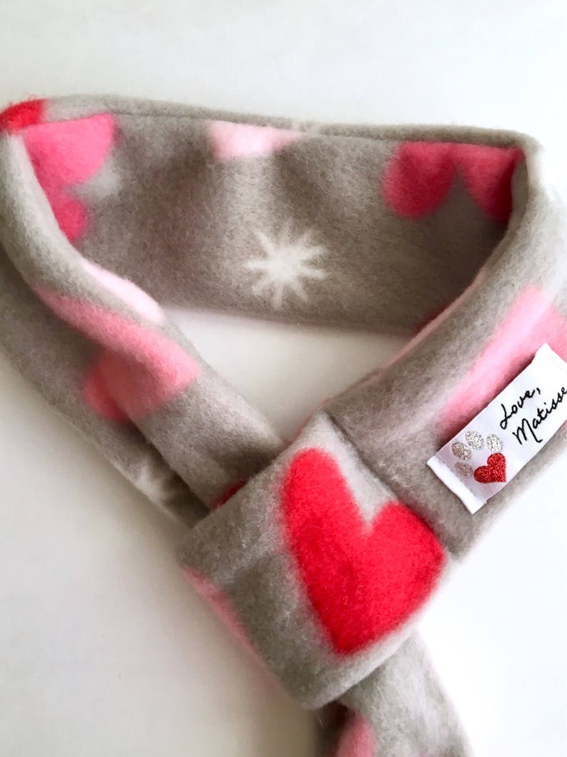 Valentines Dog Scarf Dog Scarf Valentine Hearts Heart Scarf Etsy