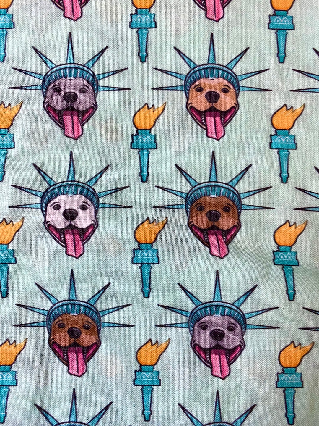 Statue of Liberty Dog Bandana Patriotic Dog Bandana Pit Bull Etsy