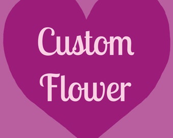 Custom Dog Collar Flower, Customized Color Flower For Collar