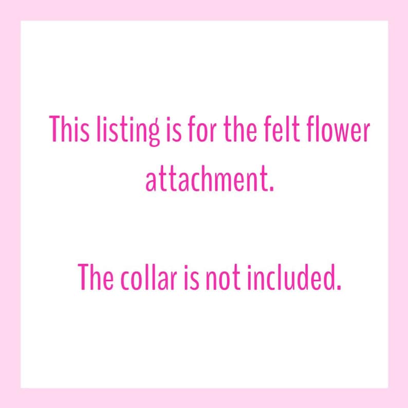 Dog Collar Flower, Peach Felt Flower Collar Accessory, Wedding Dog Floral Accessory, Girl Dog Flower for Collar image 8
