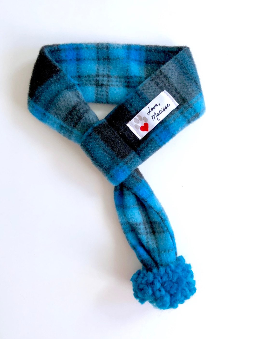 Plaid Dog Scarf Winter Dog Scarf Dog Scarf Blue Dog Scarf Etsy
