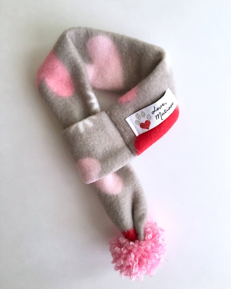 Valentines Dog Scarf Dog Scarf Valentine Hearts Heart Scarf Etsy