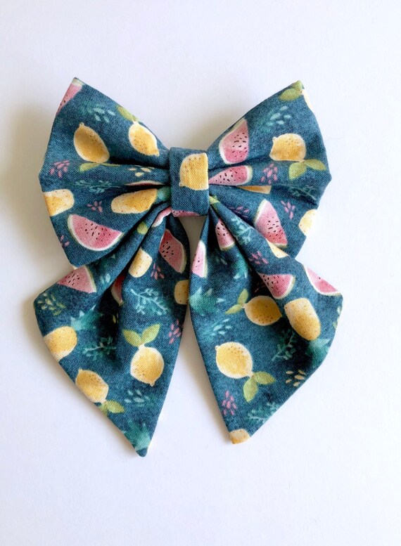 Dog Dog Bow Dog Bow Tie Summer Fruit Fruit Salad Summer Fruit Bow Summer Fruit Bow Tie Aqua Strawberry Watermelon Pear