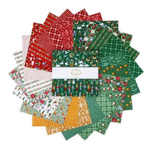A Pear-fect Christmas, 10 inch stacker by Cayla Naylor for Riley Blake