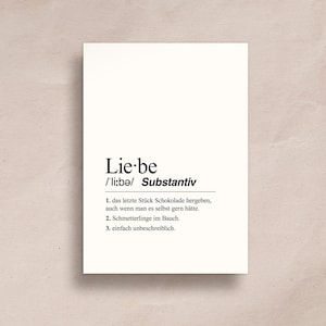 Postkarte Definition Liebe A6 | Karte Freundin, Karte Freund, Karte Ehefrau, Karte Ehemann, Definition Karte, Karte Spruch, Definition Liebe