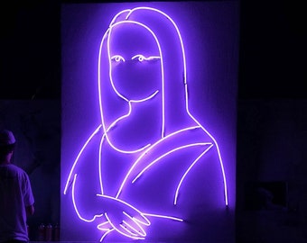 Mona Lisa Neon Sign - Glass Neon Sign