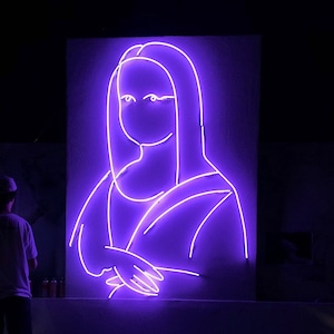 Mona Lisa Neon Schild - Glas Neon Schild