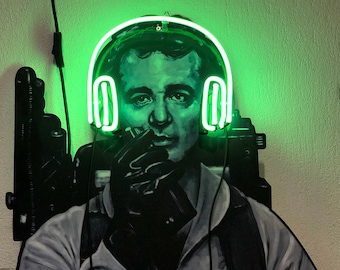 Bill Murray Neon Sign - Ghostbusters Neon Sign - Handmade Customized Decor Neon sign
