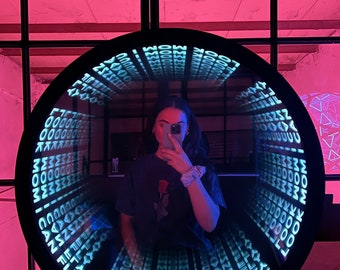 Custom Infinity Mirror - Infinity Mirror Wall Decor - Neon Infinity Mirror - Look Mom I Can Fly- Travis Scott Gift