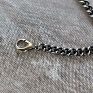 YANMAN Handbags Chain Strap， Fashion Decoration 8mm Chains Short 25cm, 30cm  Gold Chains to Put Charms On, Short Gold Bag Chain for DIY Charms (Color 