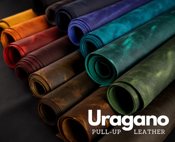 Crazy Horse Leather - Pull-up - uragano - First Grade - Full Grain - Soft - 1.6-1.8 mm (4.5-5oz) - Full / half hide