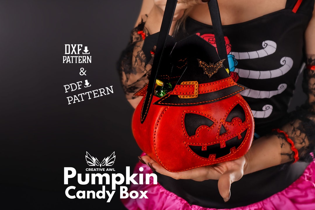 PDF & DXF Halloween Felt Trick or Treat Bag - Etsy