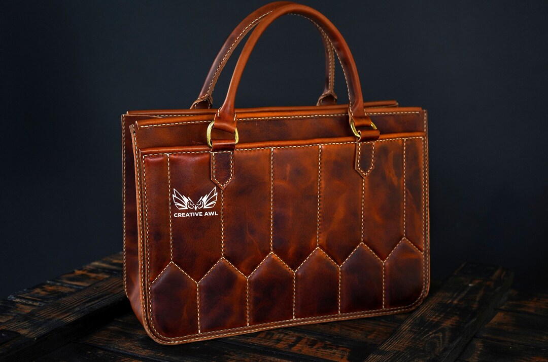 Quilted Tote Bag- Bronze main image 1