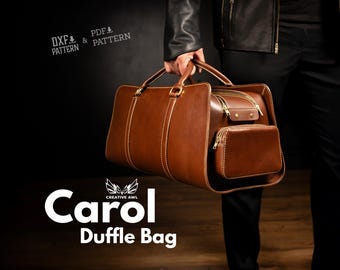 Carol Duffle Bag Pattern (PDF & DXF)
