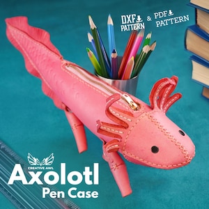 PDF & DXF Axalotl Pencil Case Pattern Template