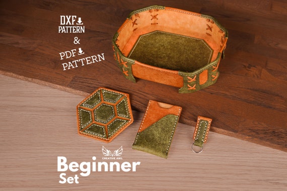 PDF & DXF Beginner Leatherfract Patterns Set