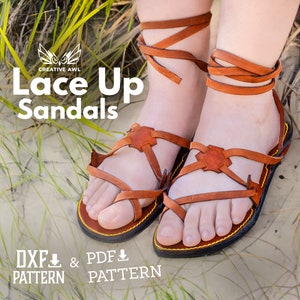 PDF & DXF Leather Flip-flops Pattern, Leather Sandals pattern, Leather Slipper Pattern,  Leather Patterns, Video instructions