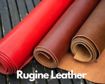 Piel vachetta italiana: Rugine, piel flor de curtido vegetal (2,0 mm)