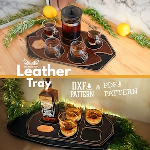PDF & DXF Whiskey or Tea Pad PDF Pattern