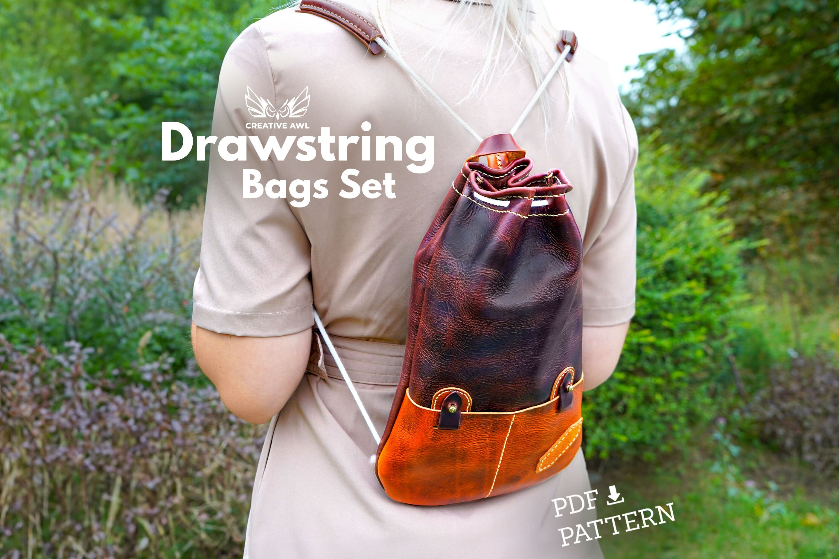 Drawstring Bag Template Set