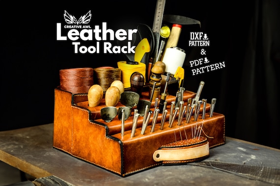 PDF & DXF Leather Tool Rack Pattern - Tools rack pattern - Leather Pattern - Leather Patterns - Leather Pdf Template
