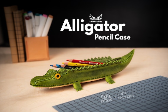 PDF & DXF Alligator Pencilcase Pattern