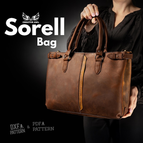 Sorell Bag Pattern PDF & DXF Leather Tutorial