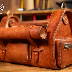 PDF &amp; DXF Volund Toolbag Pattern - Leather Tools Bag Pattern - Leather ...