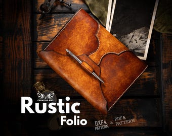 PDF & DXF Rustic Folio Pattern - PDF Template