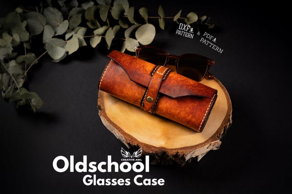 PDF & DXF Oldschool Glasses Case Pattern - PDF Template