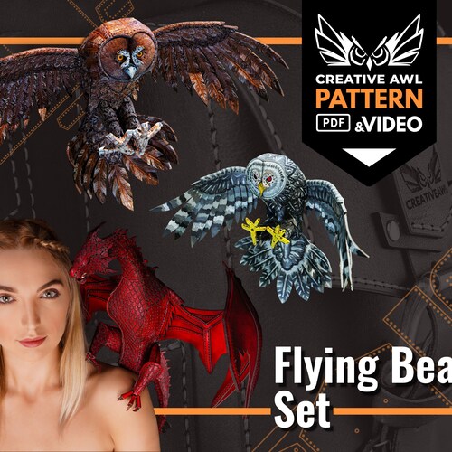 Leather Dragon PDF Pattern Etsy