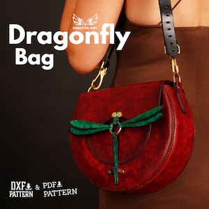 PDF & DXF Leather Dragonfly PDF Pattern
