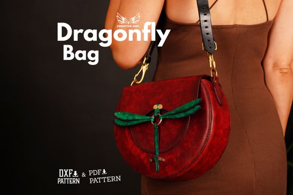 PDF & DXF Leather Dragonfly PDF Pattern