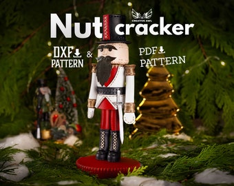 PDF & DXF Leather Nutcracker PDF Pattern - Leather Pdf Template - Leather Pattern