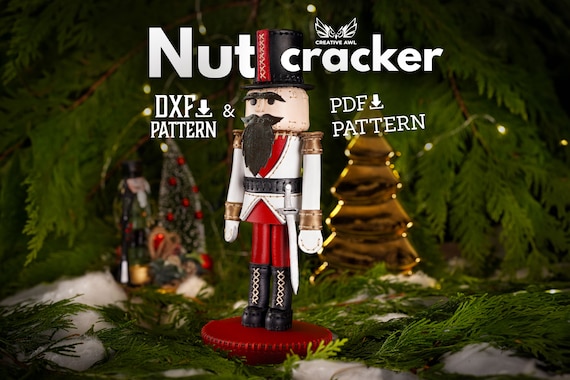 PDF & DXF Leather Nutcracker PDF Pattern - Leather Pdf Template - Leather Pattern