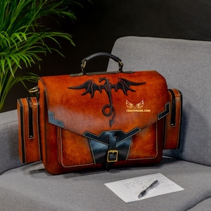 Porte-documents et sac à dos Beast en cuir