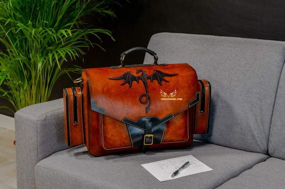 Leather Beast Briefcase & Backpack