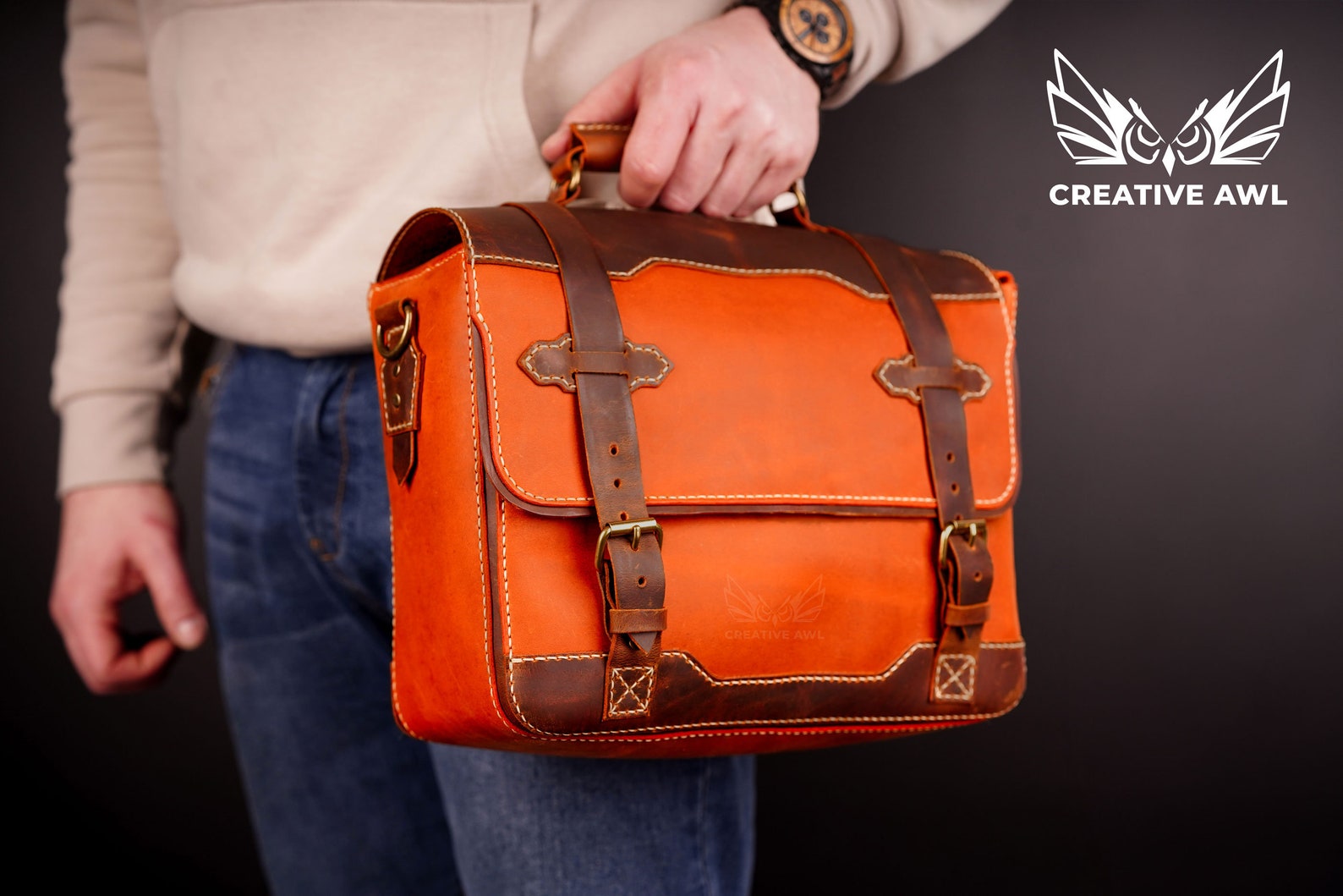 PDF & DXF Leather Voyager Messenger Bag PDF Pattern - Etsy
