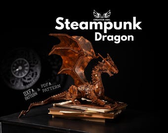 Steampunk Dragon PDF & DXF Pattern