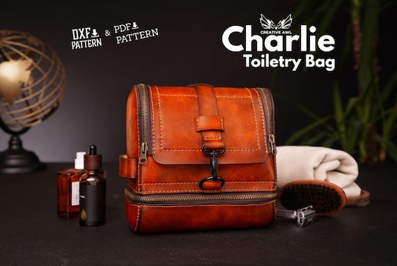 Charlie Toiletry Bag (PDF & DXF)